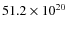 $51.2\times 10^{20}$