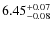$6.45_{\rm -0.08}^{+0.07}$