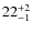 $22_{\rm -1}^{+2}$