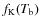 $f_{\rm K}(T_{\rm b})$