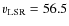 $v_{\rm LSR}=56.5$