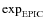 $\exp_{\rm EPIC}$