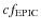 $cf_{\rm EPIC}$