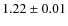 $1.22 \pm 0.01$