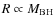 $R\propto M_{\rm BH}$