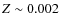 $Z\sim0.002$