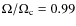 $\Omega/\Omega_{\rm c}=0.99$