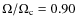 $\Omega/\Omega_{\rm c}=0.90$
