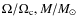 $\Omega/\Omega_{\rm c},M/M_{\odot}$