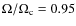 $\Omega/\Omega_{\rm c} =0.95$