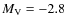 $M_{\rm V} = -2.8$