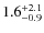 $1.6^{\rm +2.1}_{-0.9}$