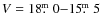 $V = 18\hbox{$.\!\!^{\rm m}$ }0 {-} 15\hbox{$.\!\!^{\rm m}$ }5$