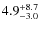 $4.9^{\rm +8.7}_{-3.0}$