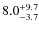 $8.0^{\rm +9.7}_{-3.7}$