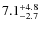$7.1^{\rm +4.8}_{-2.7}$