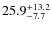 $25.9^{\rm +13.2}_{-7.7}$