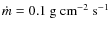 $\dot{m} =
0.1~{\rm g~cm}^{-2}~{\rm s}^{-1}$