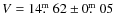 $V = 14\hbox{$.\!\!^{\rm m}$ }62\pm0\hbox{$.\!\!^{\rm m}$ }05$