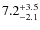 $7.2^{\rm +3.5}_{-2.1}$
