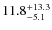 $11.8^{\rm +13.3}_{-5.1}$