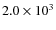 $2.0\times 10^3$