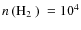 $\hbox{$n\,({\rm H}_2$ ) }= 10^{4}$