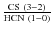 $\frac{{\rm CS~(3-2)}}{{\rm HCN~(1-0)}}$