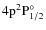 $\rm 4p^2P_{1/2}^\circ$