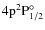 $\rm 4p^2P^\circ_{1/2}$