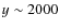 $y \sim2000$