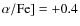 $\alpha/\rm Fe]=+0.4$