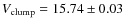 $V_{\rm clump} = 15.74 \pm 0.03$