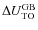 $\Delta U_{\rm TO}^{\rm GB}$