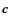 $\vec{c}$