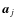 $\vec{a}_j$