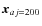 $\vec{x}_{aj=200}$