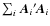$\sum_i\vec{A}_i{'\!}\vec{A}_i$