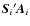 $\vec{S}_i{'\!}\vec{A}_i$