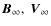 ${\vec B}_\infty,~{\vec V}_\infty$