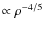 $\propto\rho^{-4/5}$