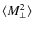 $\langle
M_{\rm\perp}^2 \rangle$