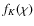 $f_K(\chi)$