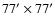 $77^\prime\times 77^\prime$