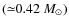 $({\simeq}0.42~M_{\odot})$