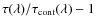 $\tau(\lambda)/\tau_{\rm cont}(\lambda) -1$