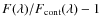 $F(\lambda)/F_{\rm cont}(\lambda) -1$