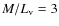 $M/L_{\rm v} = 3$