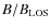 $B/B_{\rm {LOS}}$