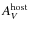 $A_{V}^{\rm {host}}$